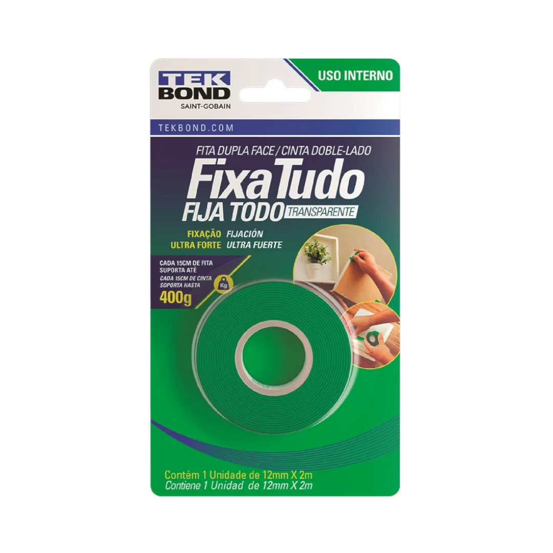 FITA DUPLA FACE TEK BOND 12MM C2M INTERIOR