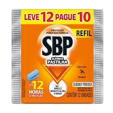 Inseticida SBP refil pastilha c/ 12 un