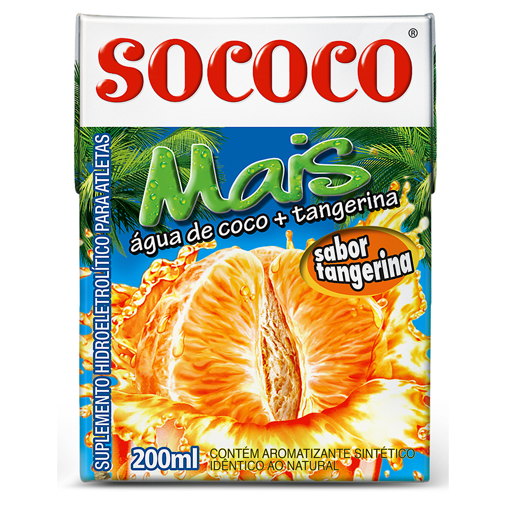 AGUA DE COCO SOCOCO 200ML + TANGERINA