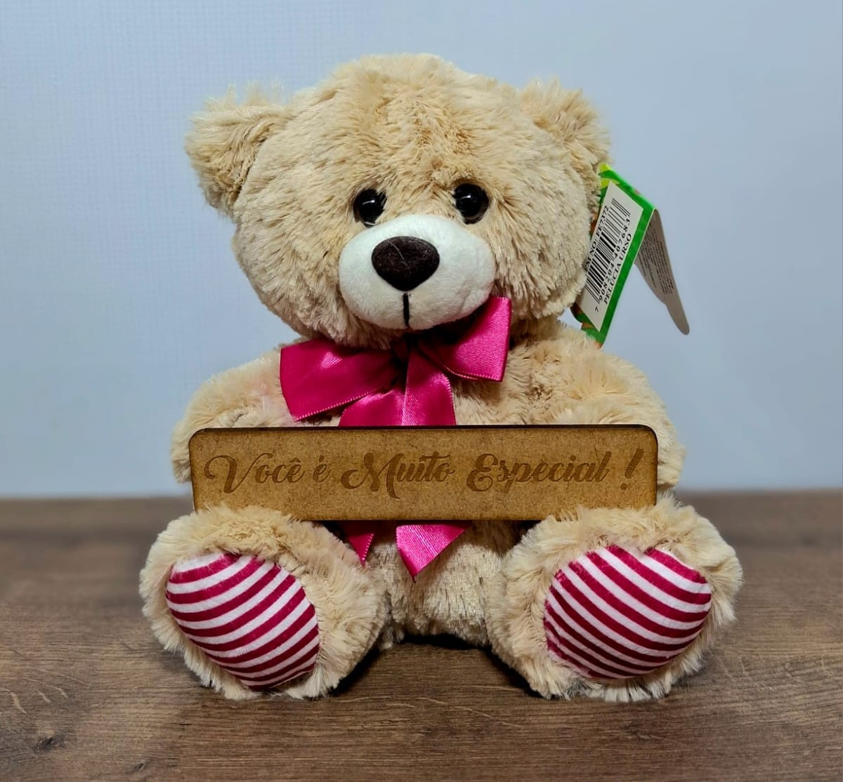 URSO COM PLAQUINHA