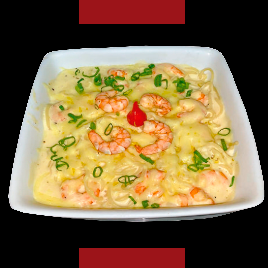 Macarrão c/ Camarão ao Molho Branco - 600g