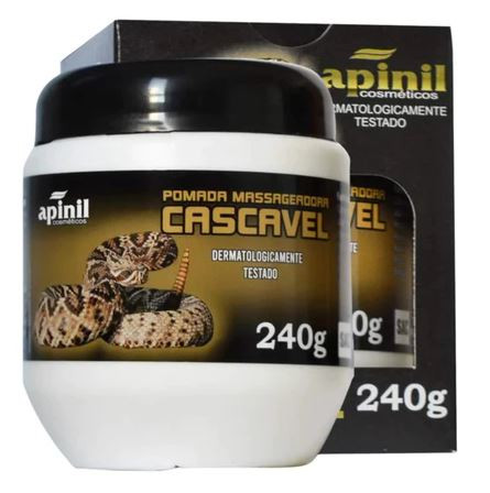 POMADA MASSAG CASCAVEL 240G APINIL