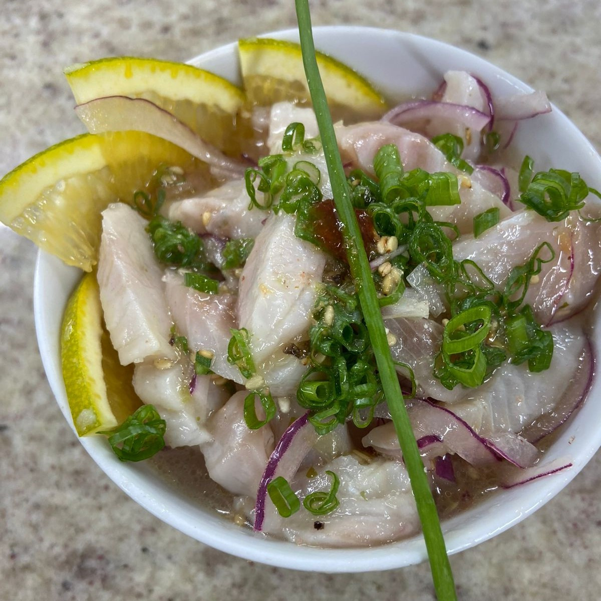 CEVICHE DE PEIXE BRANCO