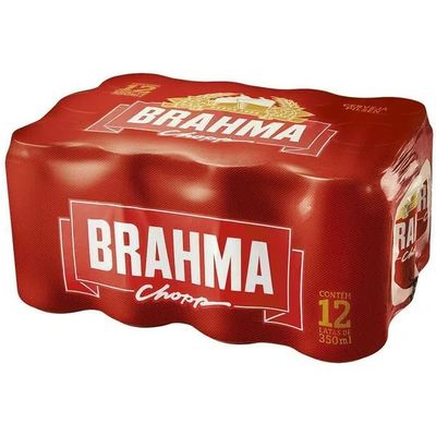 CERVEJA BRAHMA C/12 UNIDADES 350ML