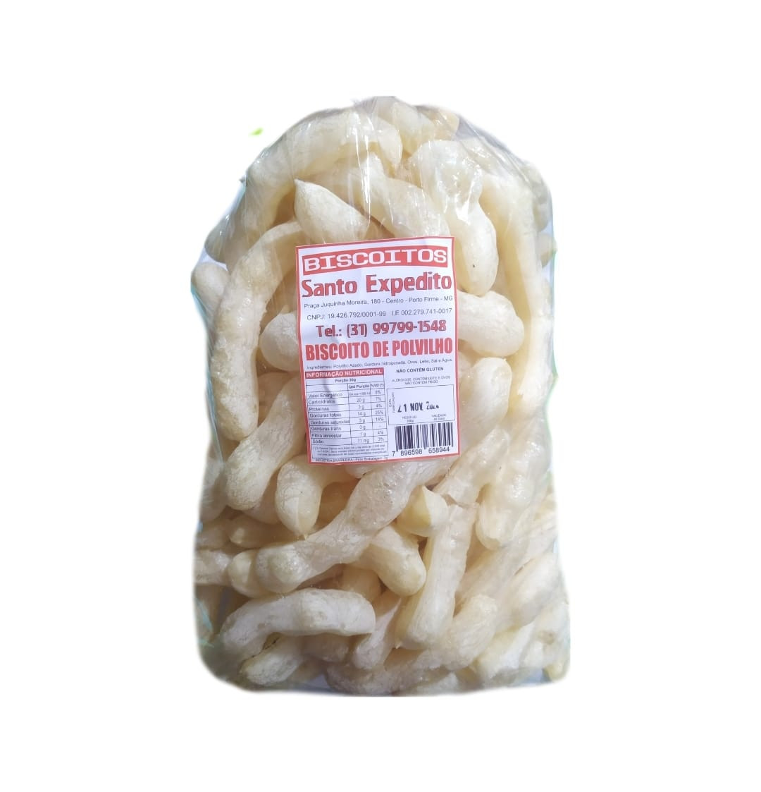 BISCOITO DE POLVILHO NATURAL SANTO EXPEDITO 300G