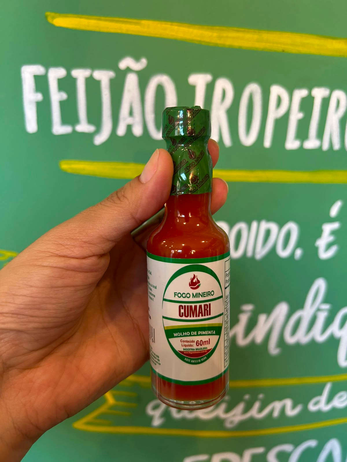 Molho de Pimenta Cumari Fogo Mineiro - 60ml