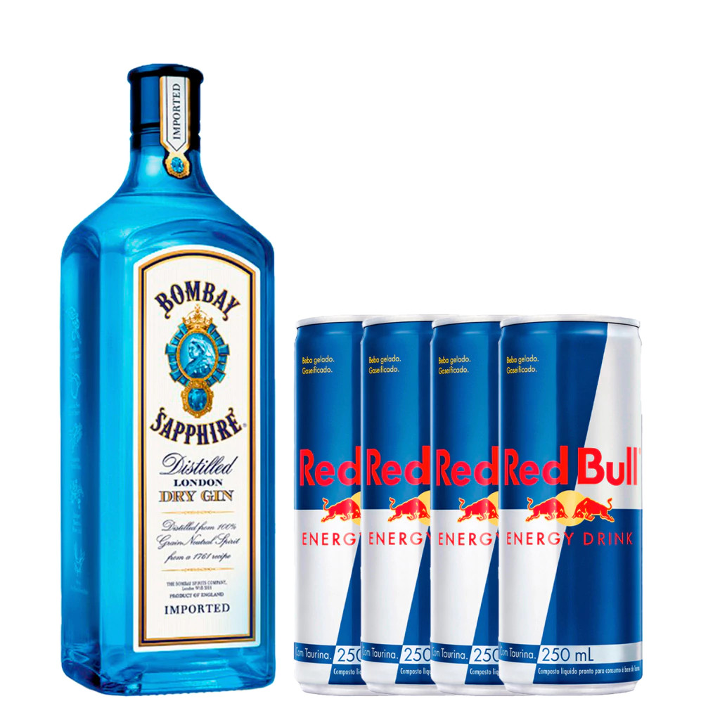 Combo Bombay Sapphire 750ml + Red Bull