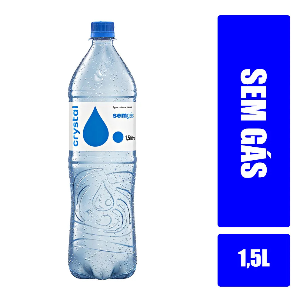 ÁGUA SEM GÁS CRYSTAL 1,5 L