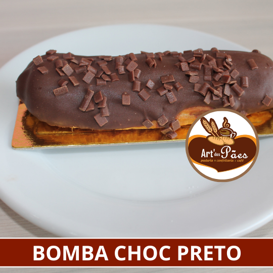 ECLAIR DE CHOCOLATE PRETO (BOMBA)