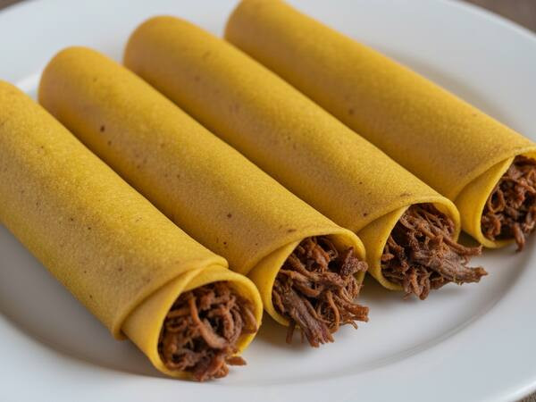 4 Taquitos + Molho - Sabores variados
