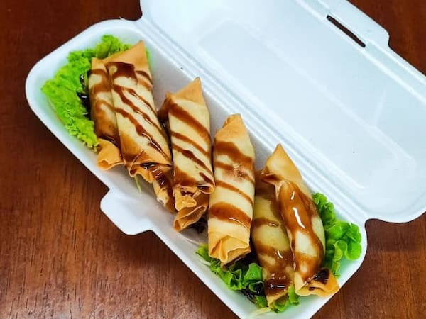 Harumaki de doce de leite