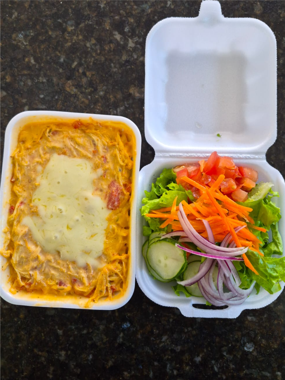 ESCONDIDINHO BATATA DOCE C/ FRANGO (C/ Salada) Pedidos Seg a Sex 10:00 a 14:00 Hs