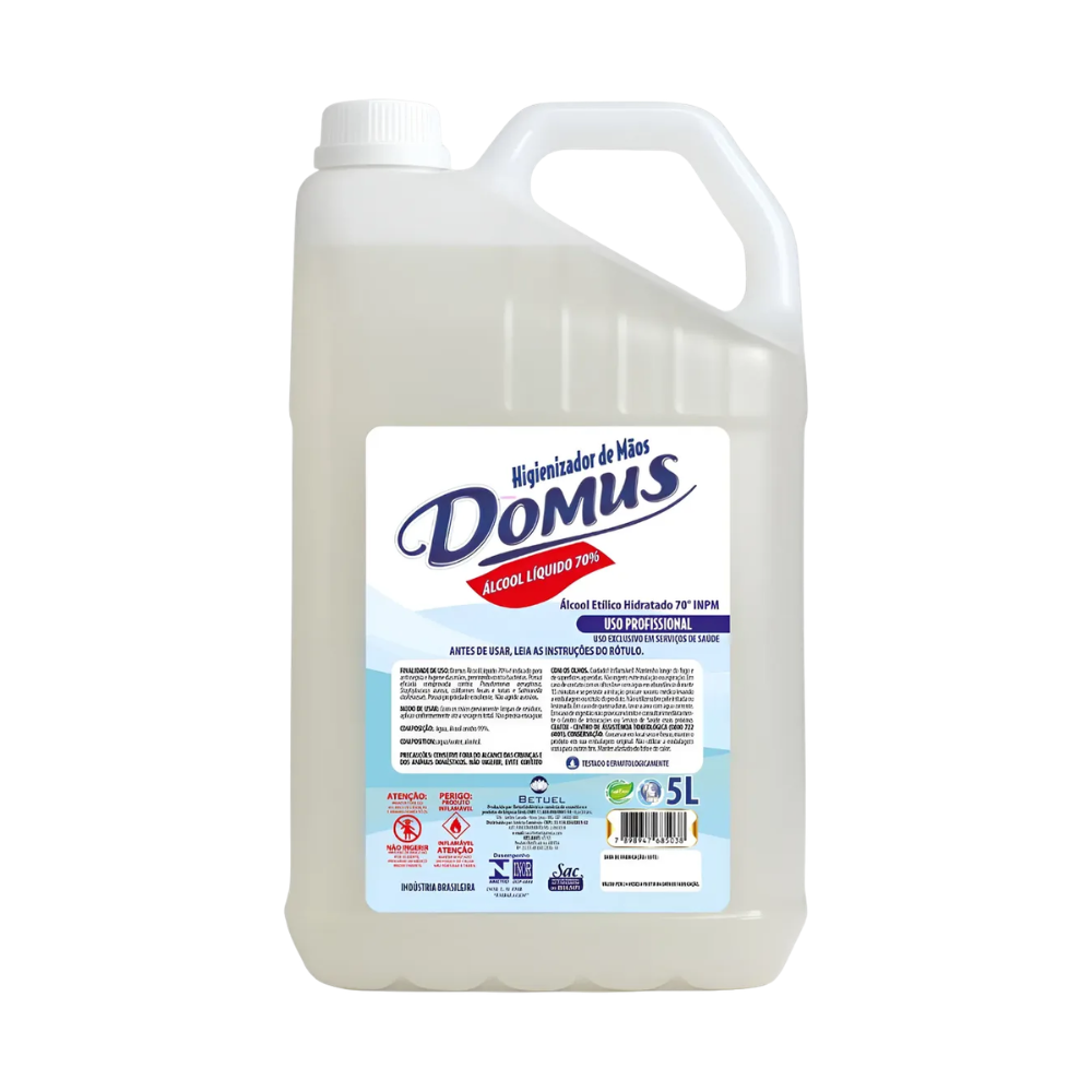 ALCOOL LIQ 70 DOMUS 5L
