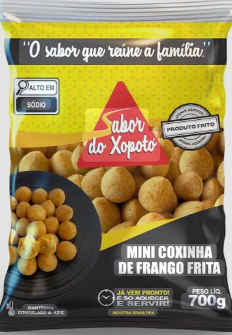MINI COXINHA FRANGO FRITA SABOR DO XOPOTO 700G