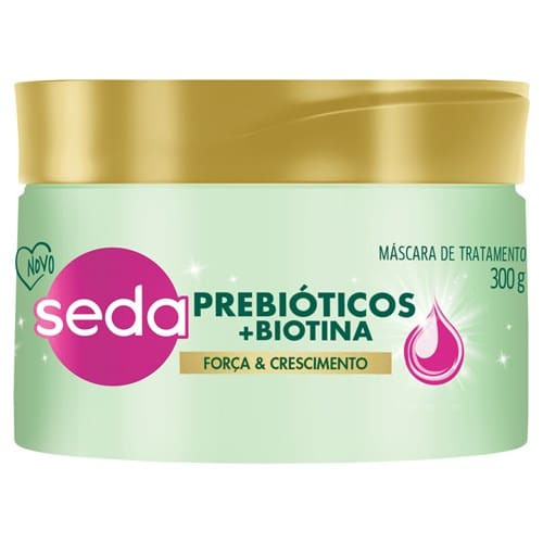Máscara de Tratamento Prebióticos + Biotina Seda 300g