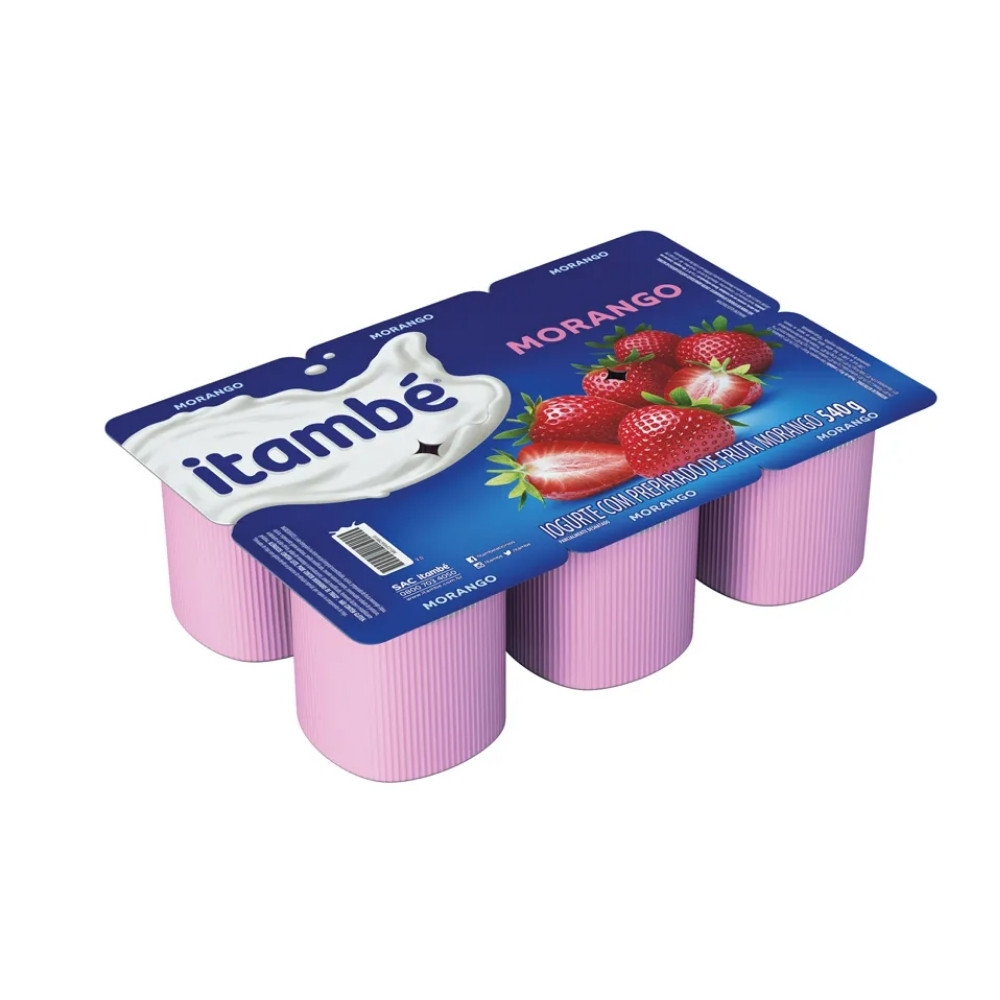 IOGURTE ITAMBE POLPA MORANGO/COCO 540G