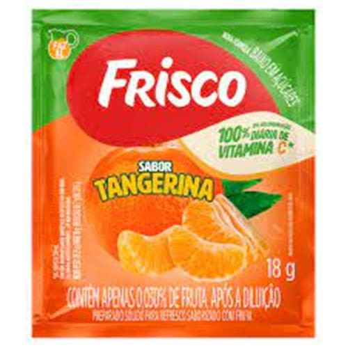 Refresco em Pó Frisco Sabor Tangerina18g