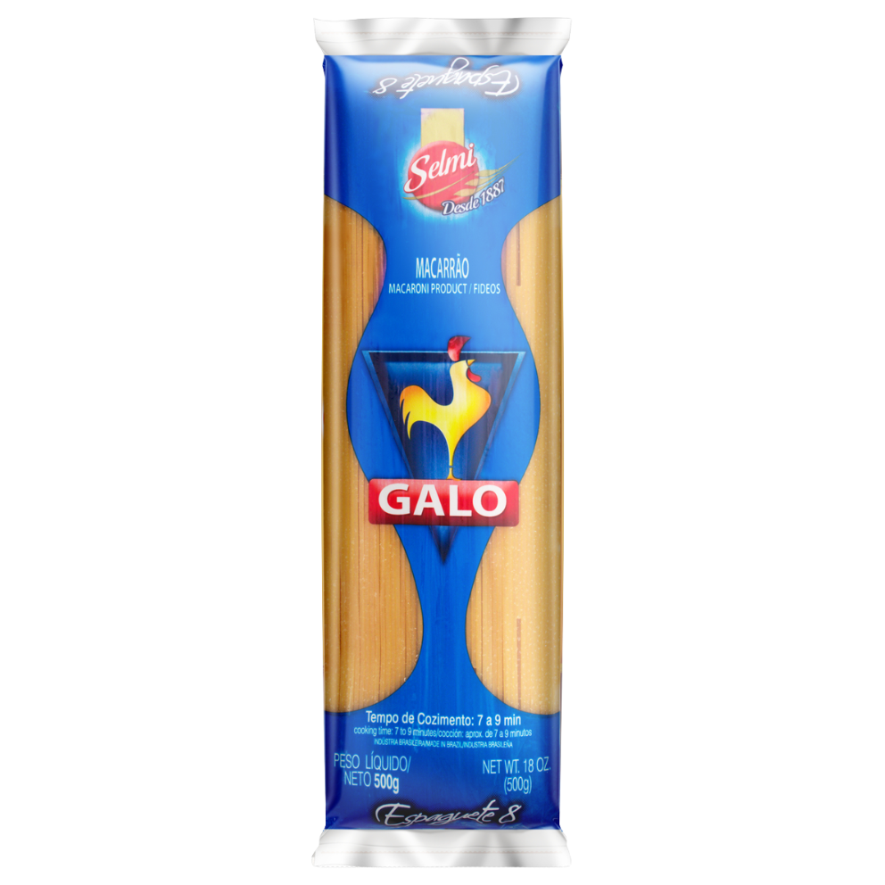 MACARRAO GALO ESPAGUETE 8 500G (AZUL)