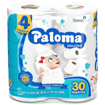 PAPEL HIGIENICO PALOMA 4UND