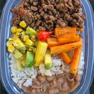 CARNE MOÍDA C/ ARROZ BRANCO 220 GRAMAS Congelado.