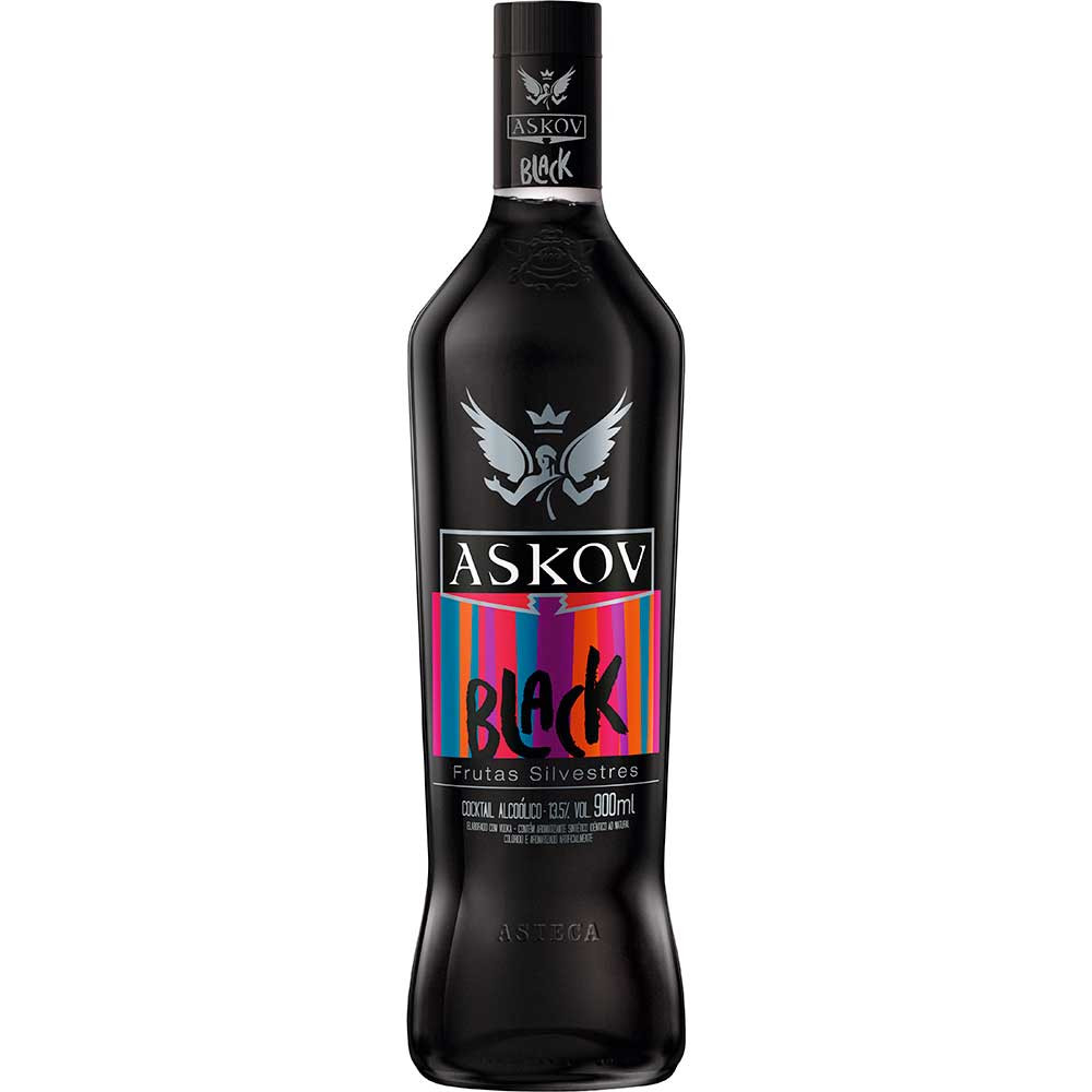 VODKA  ASKOV 900ML BLACK