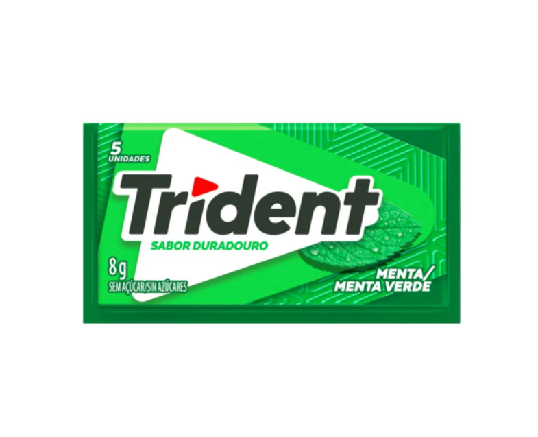 Chiclete Trident Menta 8g