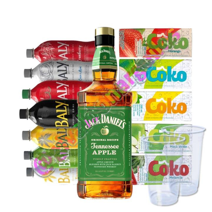 Combo Jack Apple 1L + com red bull