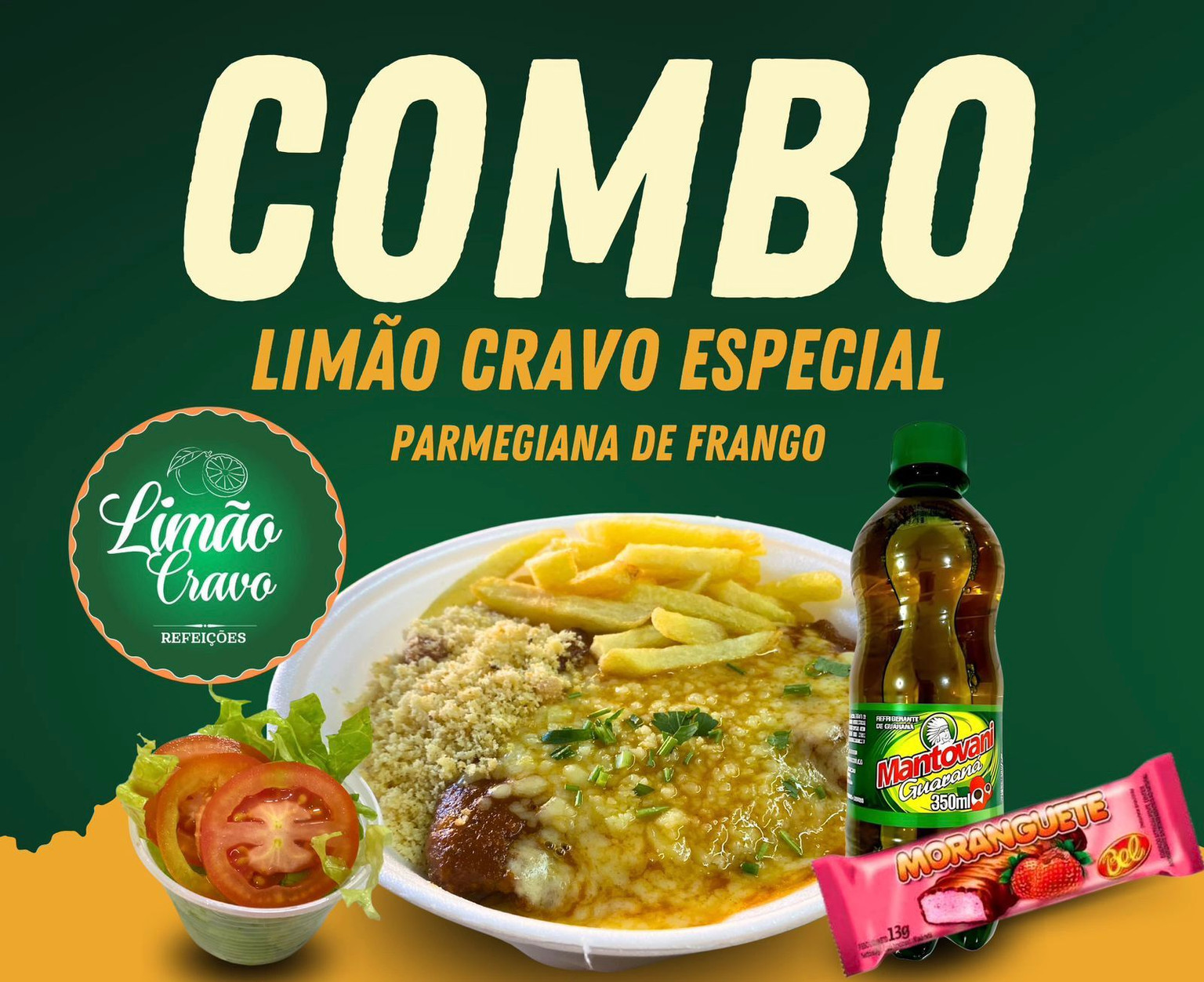 COMBO A PARMEGIANA FRANGO