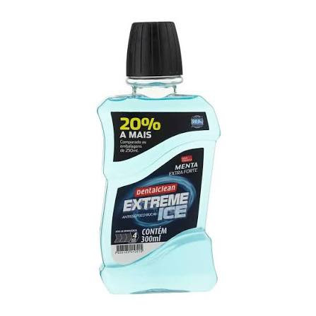 Enxag bucal dentalclean 300ml extremamente ice 
