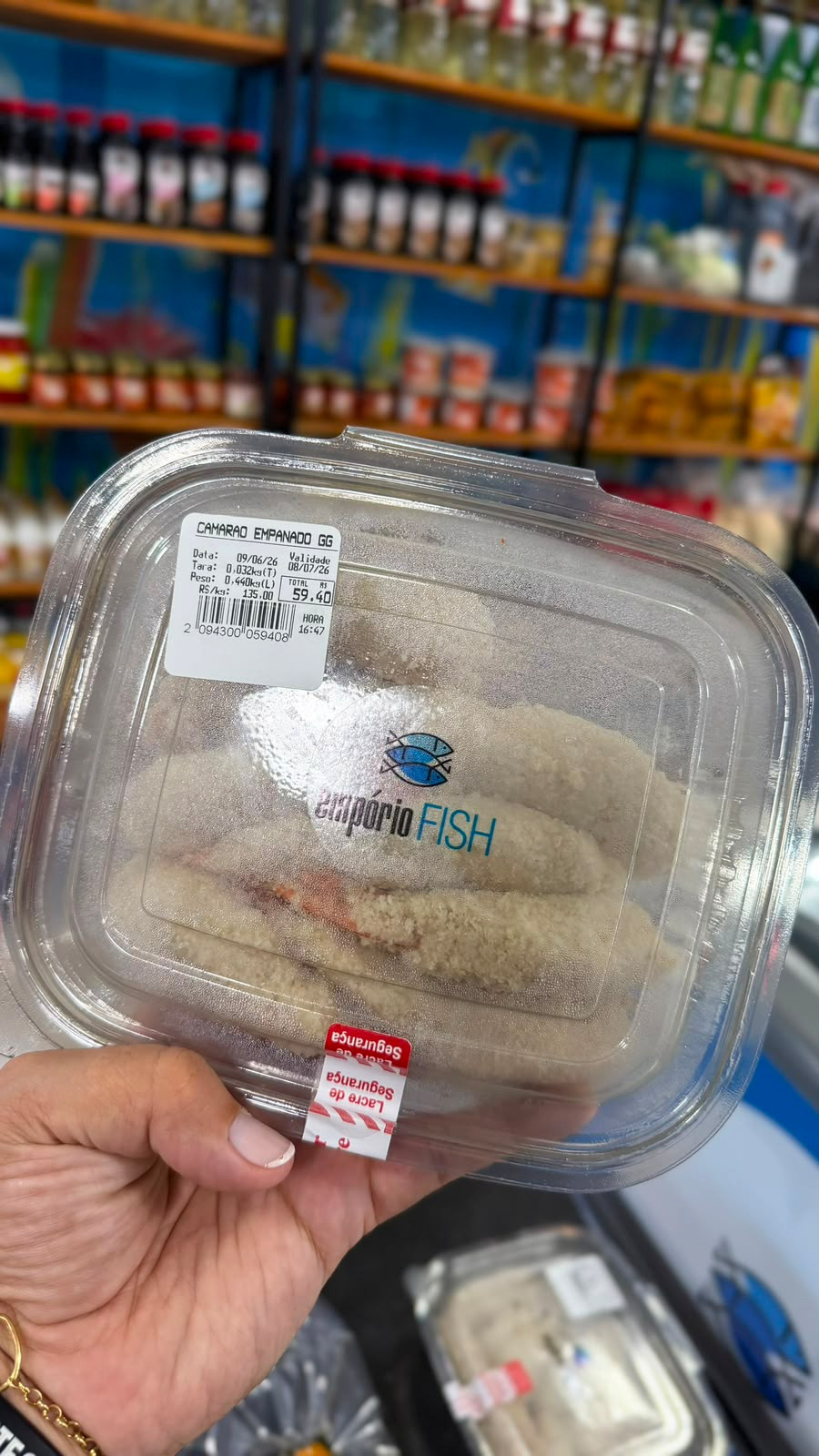 Camarão empanado GG