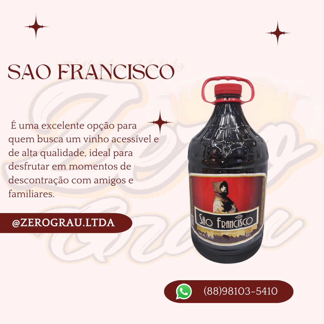 VINHO SAO FRANCISCO 7,5% 4.6LT PET