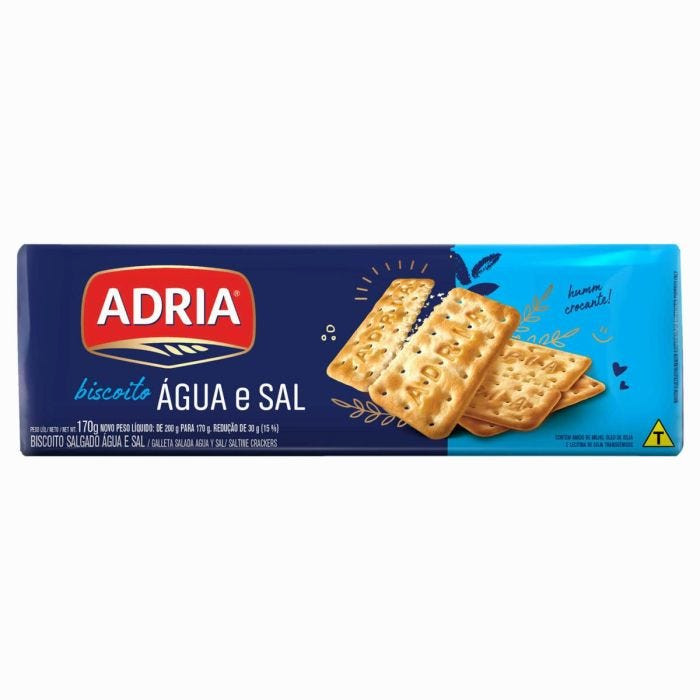 BISC ADRIA AGUA E SAL 170G
