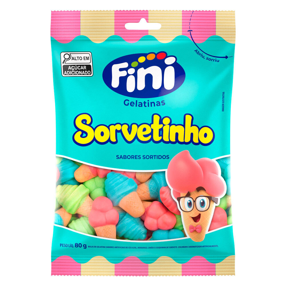 GELATINAS FINI SORVETINHO 80G¬