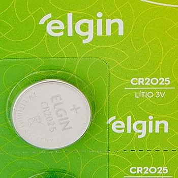 PILHA MOEDA ELGIN 3V CR2025