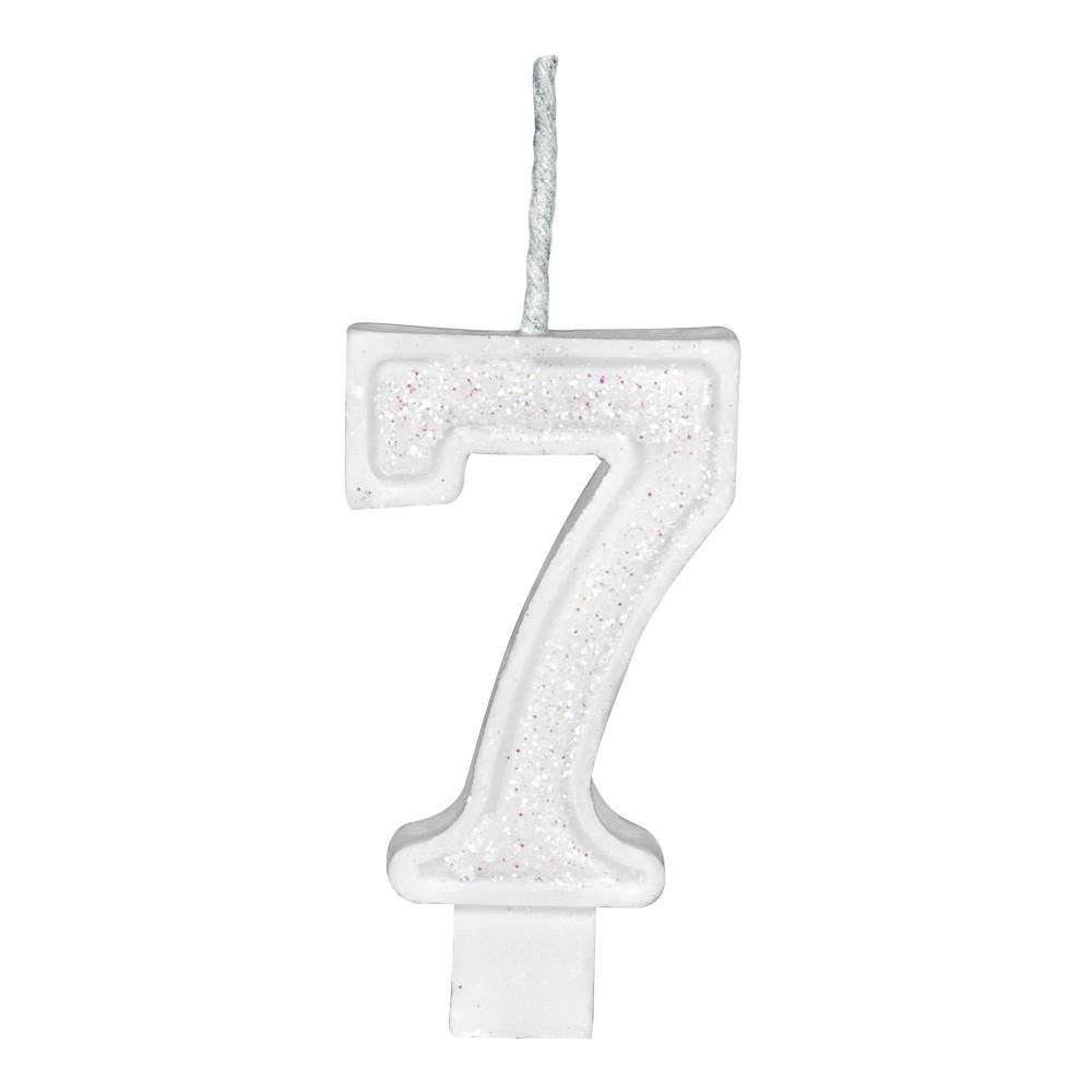 VELA GLITER REGINA Nº7 BRANCA 