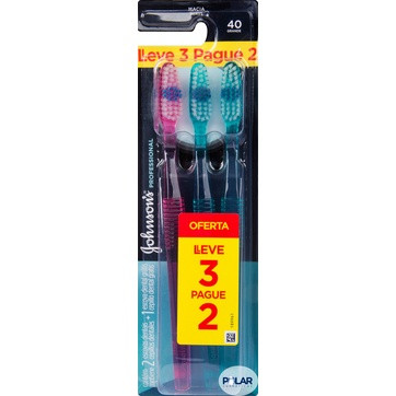 ESCOVA DENTAL JOHNSONS "MACIA" PROFISSIONAL C/3UN¬