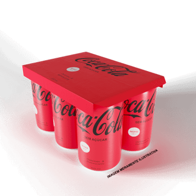 Combo 6 Coca-Cola Sem Açúcar 350ml