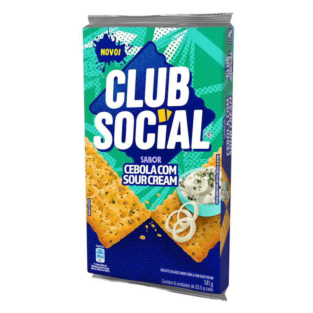 BISC CLUB SOCIAL CEBOLA C/ SOUR CREAM 141G