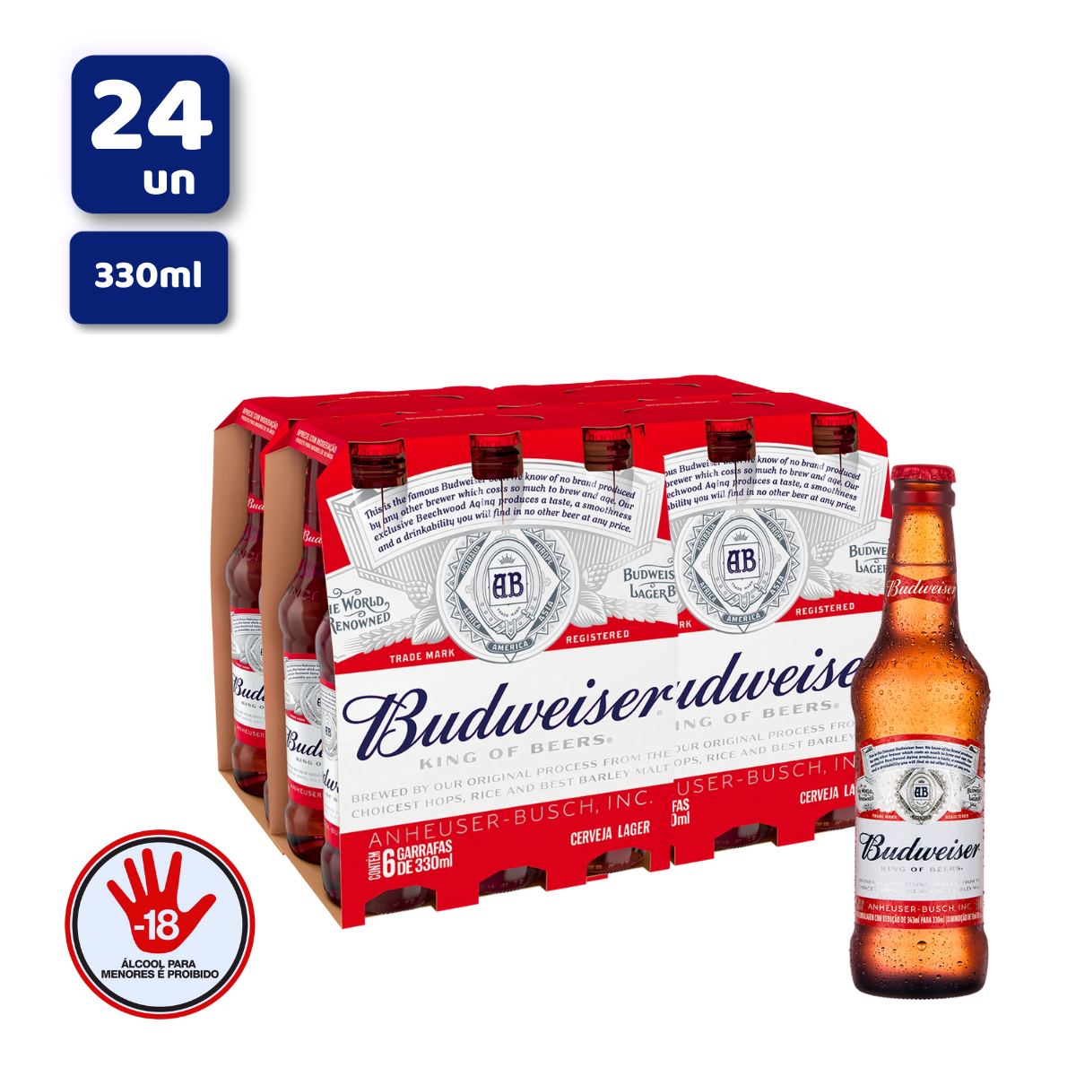 FARDO BUDWEISER LONGNECK C24