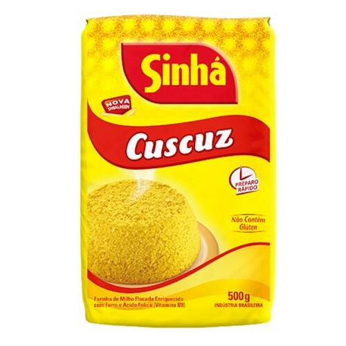Farinha de Milho Sinhá Cuscuz Pacote 500g