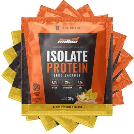Whey 100% Pessego Com Manga 30g Sh New Millen