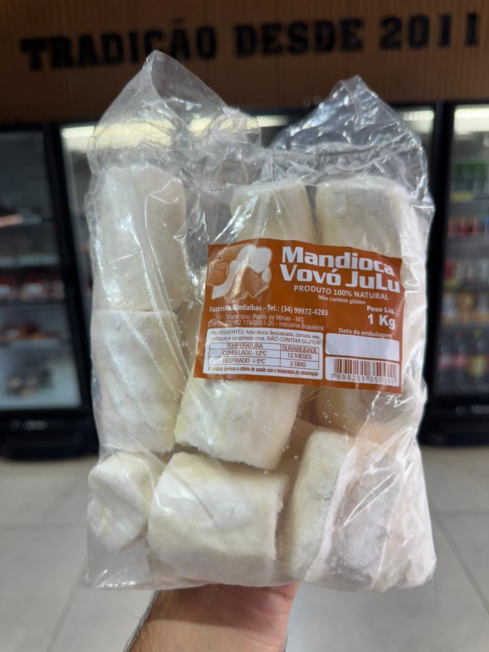 MANDIOCA BRANCA 1KG