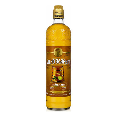 CACHAÇA VELHO BARREIRO LIMAO E MEL 910ML**