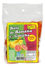 Bala Fumel Banana Zero Goiaba 100g