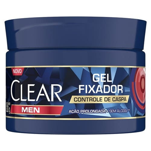 Gel Fixador Controle de Caspa Clear Men 300g