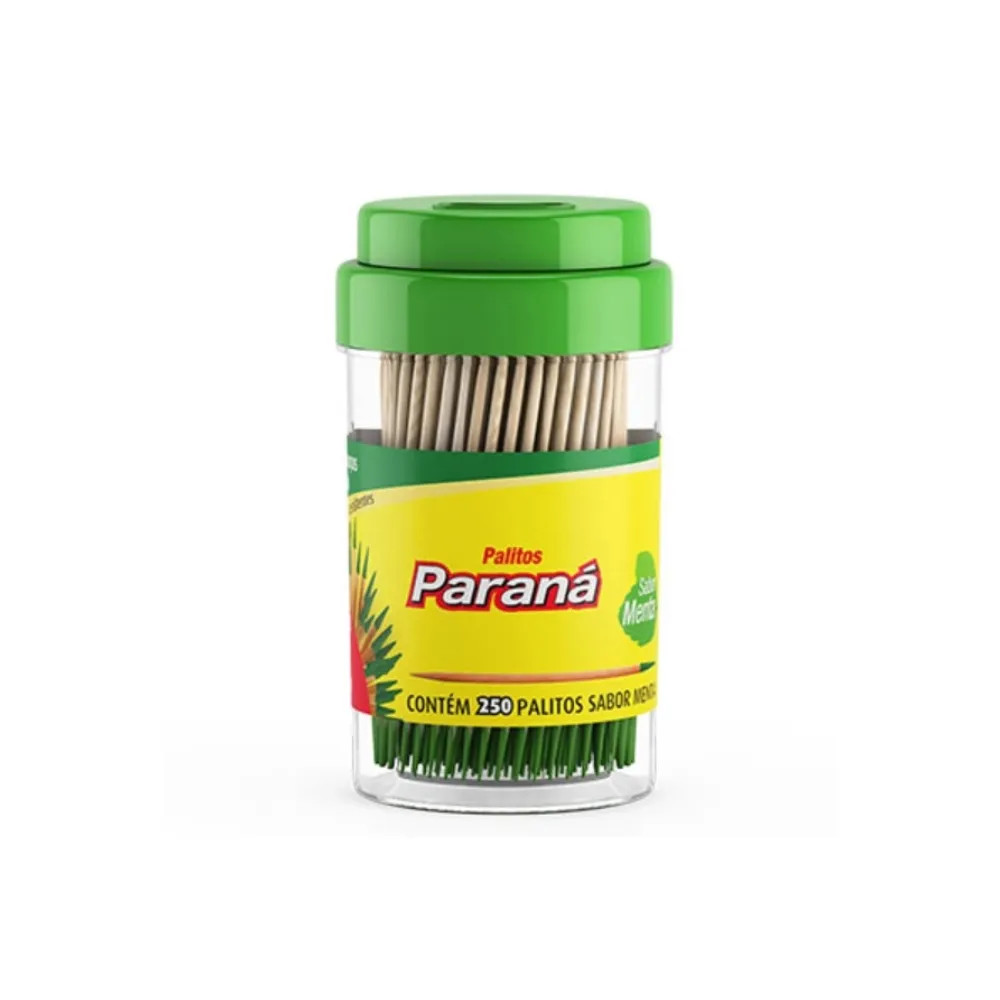 PALITO DENTAL BAMBU C/ MENTA PARANA C/250UN