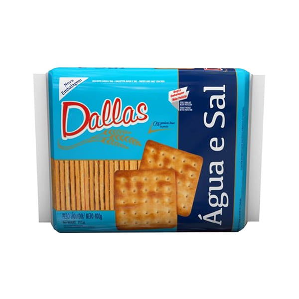 BISC DALLAS AGUA E SAL ZERO LACTOSE 345G