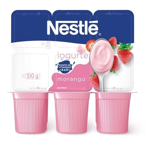 Iogurte Sabor Polpa de Morango Nestlé 510g