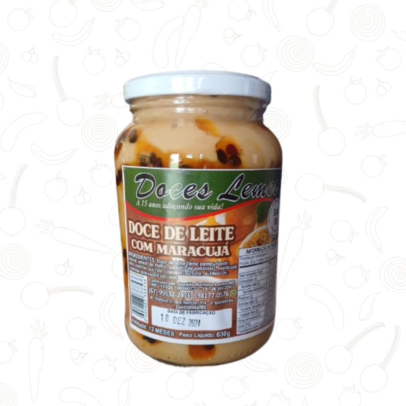 Doce de Leite com Maracujá Lemes 630g