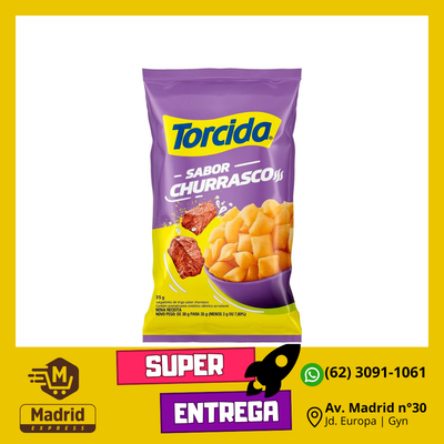 SALGADINHO TORCIDA CHURRASCO 35G UND 